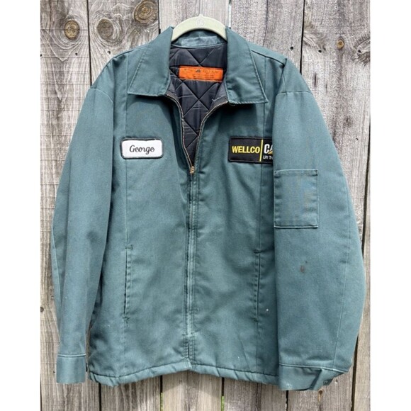 Red Kap Other - Vtg Red Kap Quilt-Lined Mechanics/Work Jacket Men’s Medium USA wellco/cat